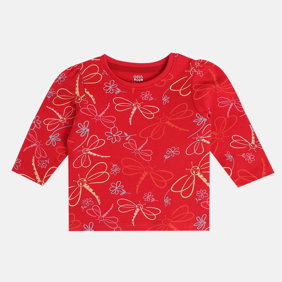 Girls Red Knit Top
