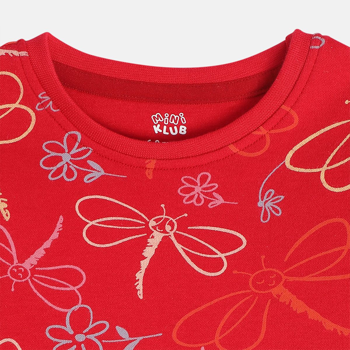 Girls Red Knit Top