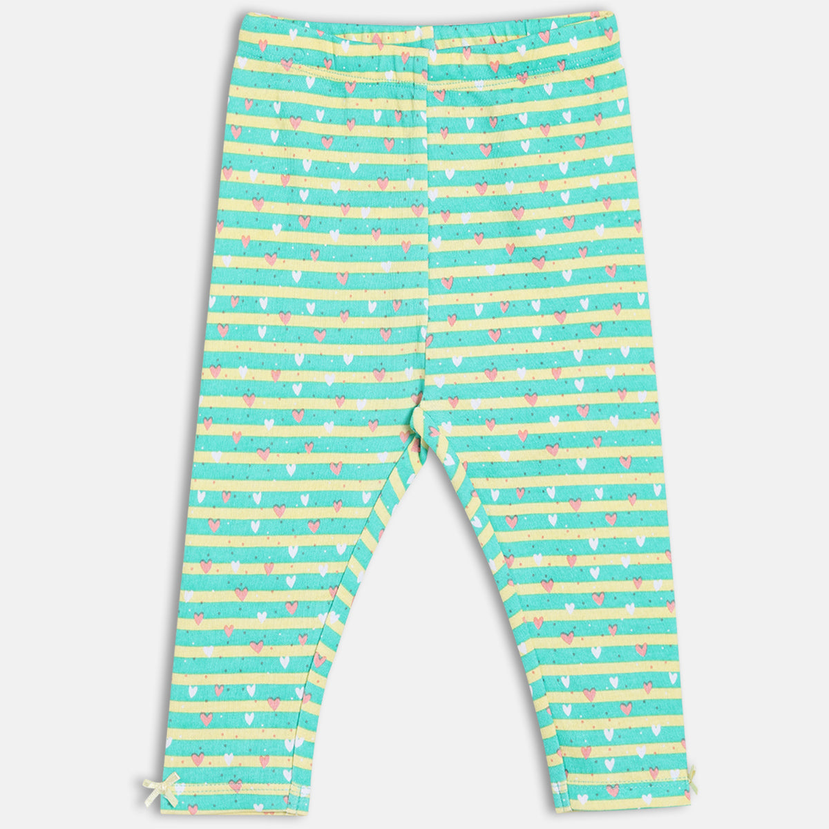 Girls Pack Of 3 Grown On Waist Ankle Length Leggings - Multi