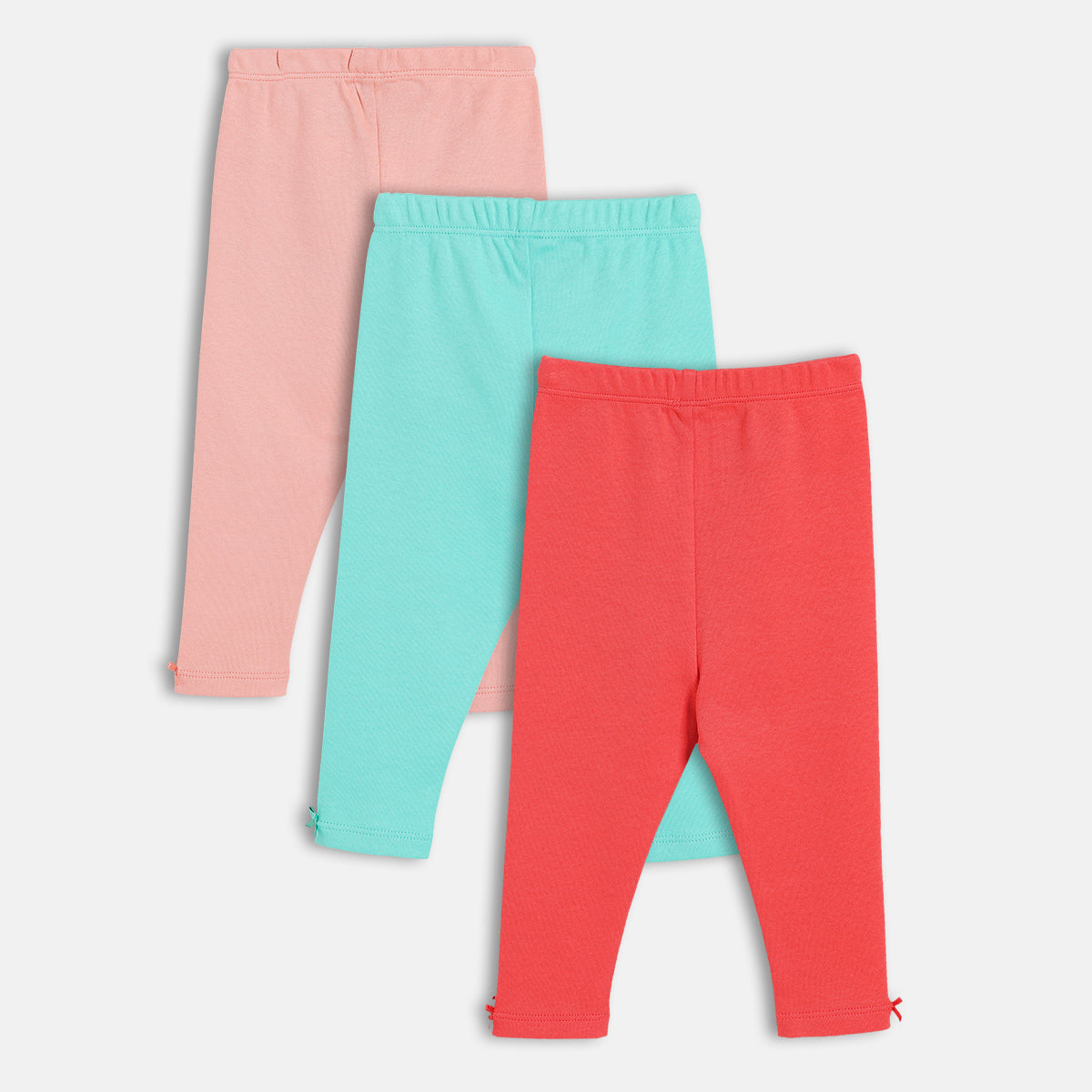 Girls Multi Grown On Waist Ankle Length Leggings