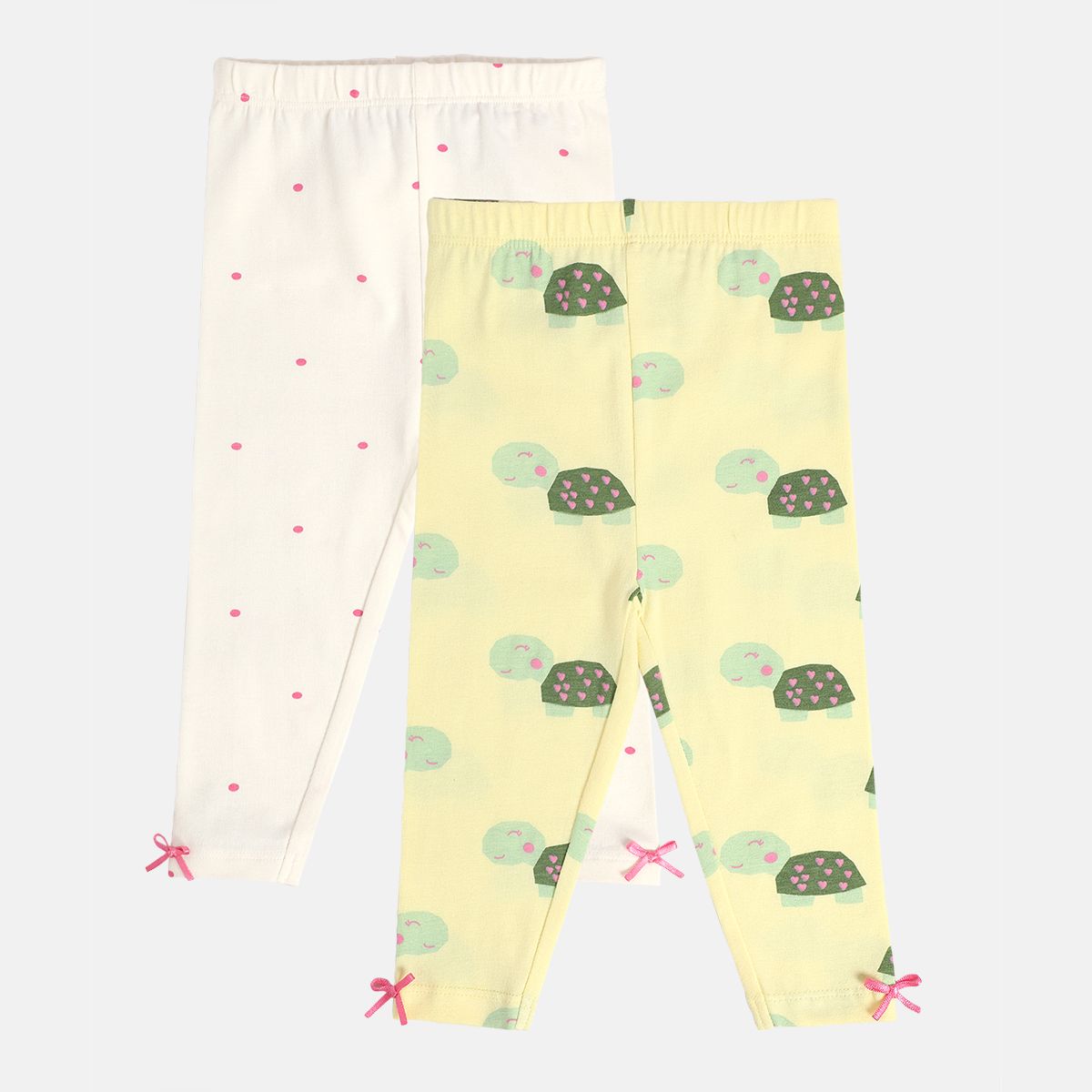 Girls Multicolor Pack Of 2 Legging