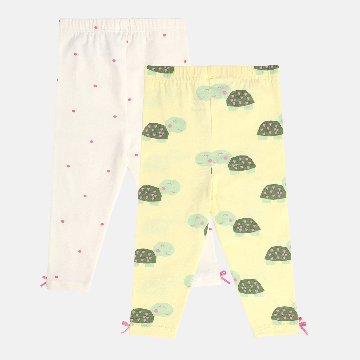 Girls Multicolor Pack Of 2 Legging