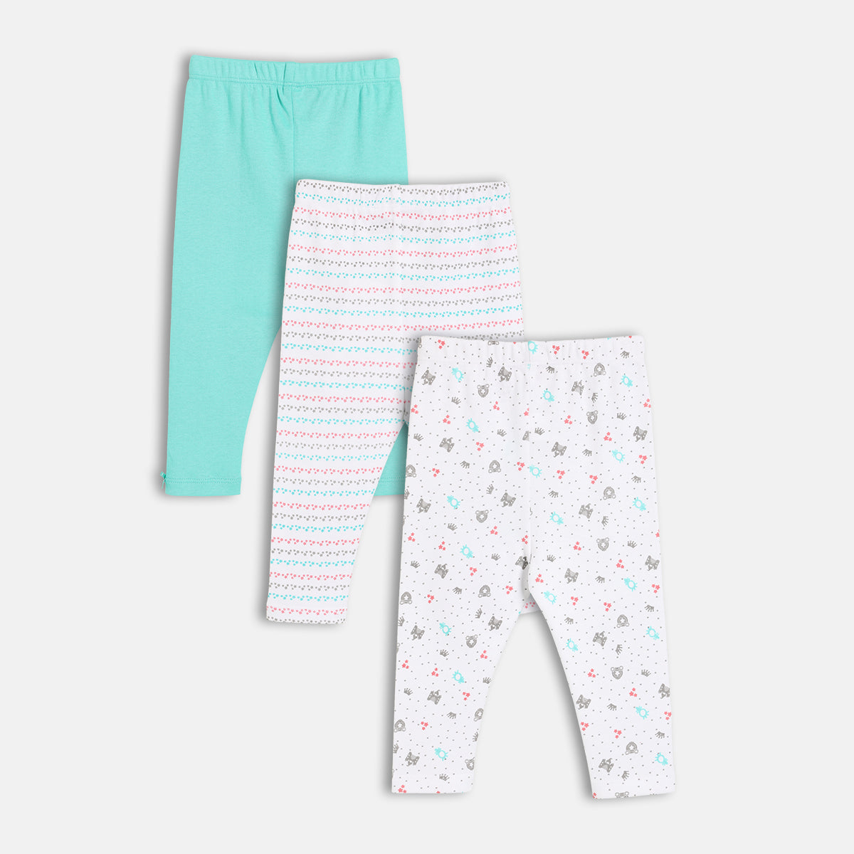 Girls Multi High Raise Full Length Leggings