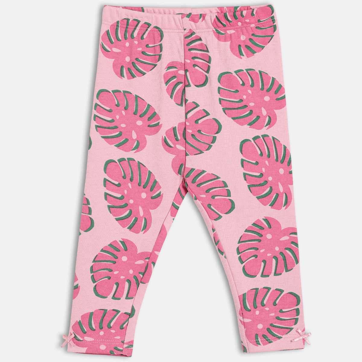 Girls Pack Of 3 Grown On Waist Full Length Leggings - Multi