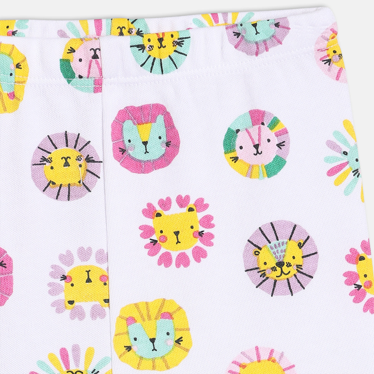 Girls Pack Of 3 Grown On Waist Full Length Leggings - Multi