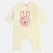 Girls Cream Romper