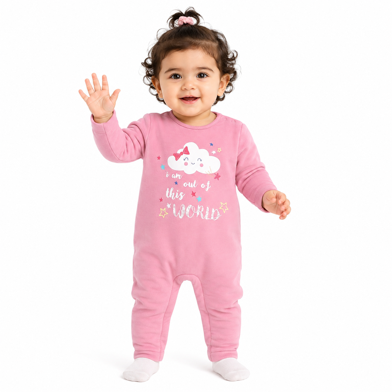 Girls Pink Pack Of 1 Romper