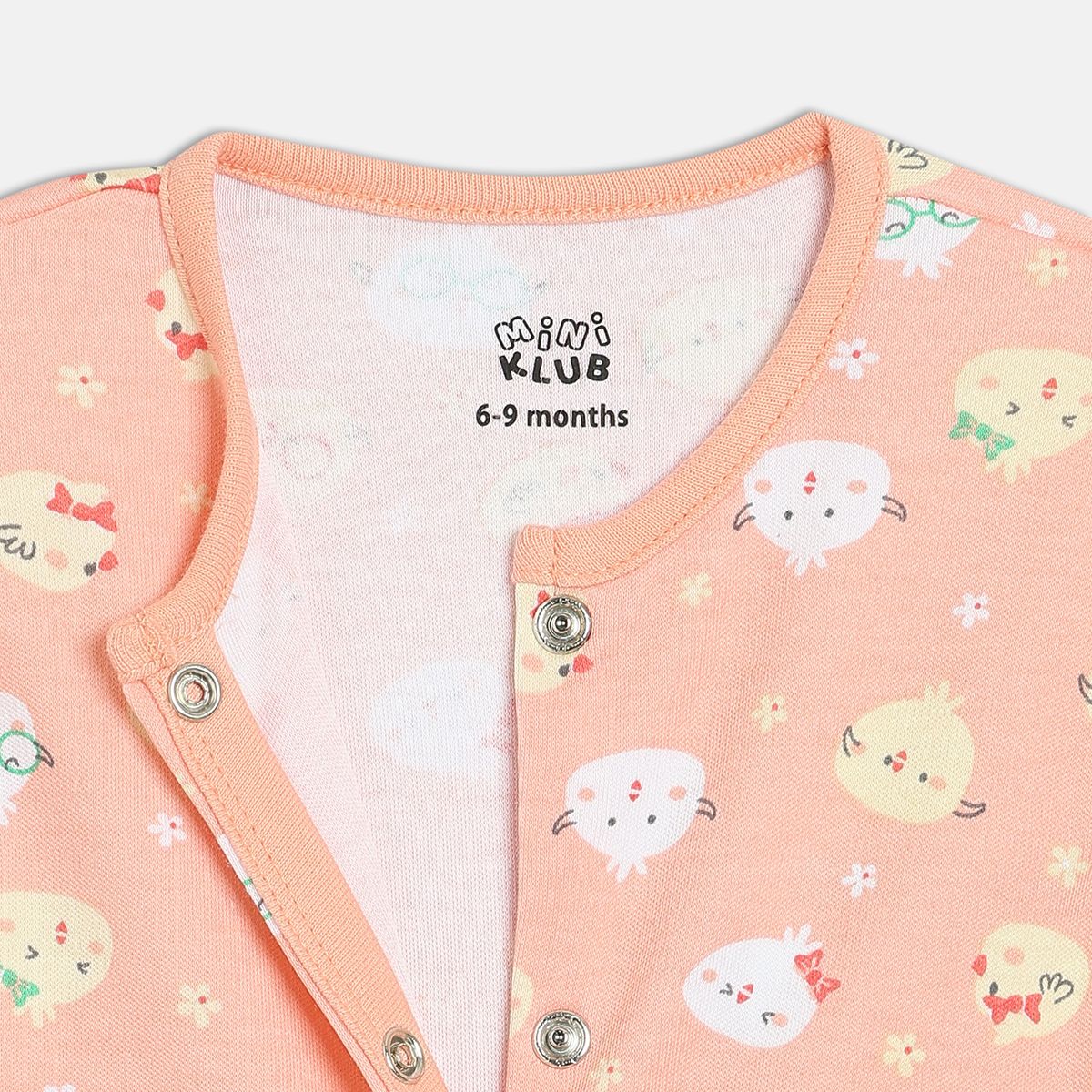 Girls Pack Of 2 Front Open Frill Sleeve Romper Multi