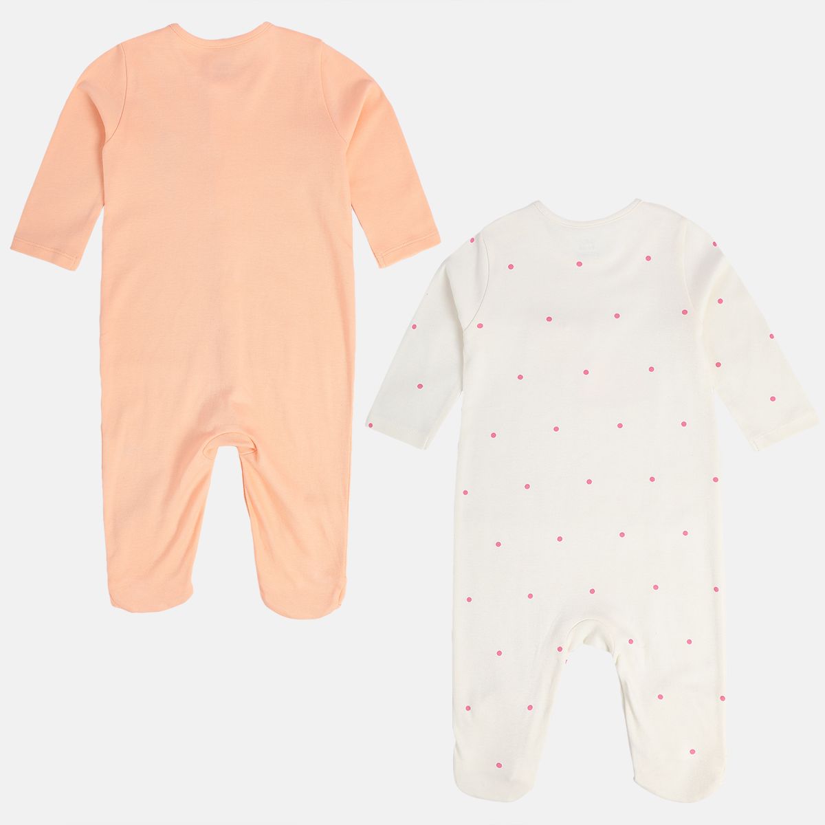Girls Multicolor Pack Of 2 Sleep Suit