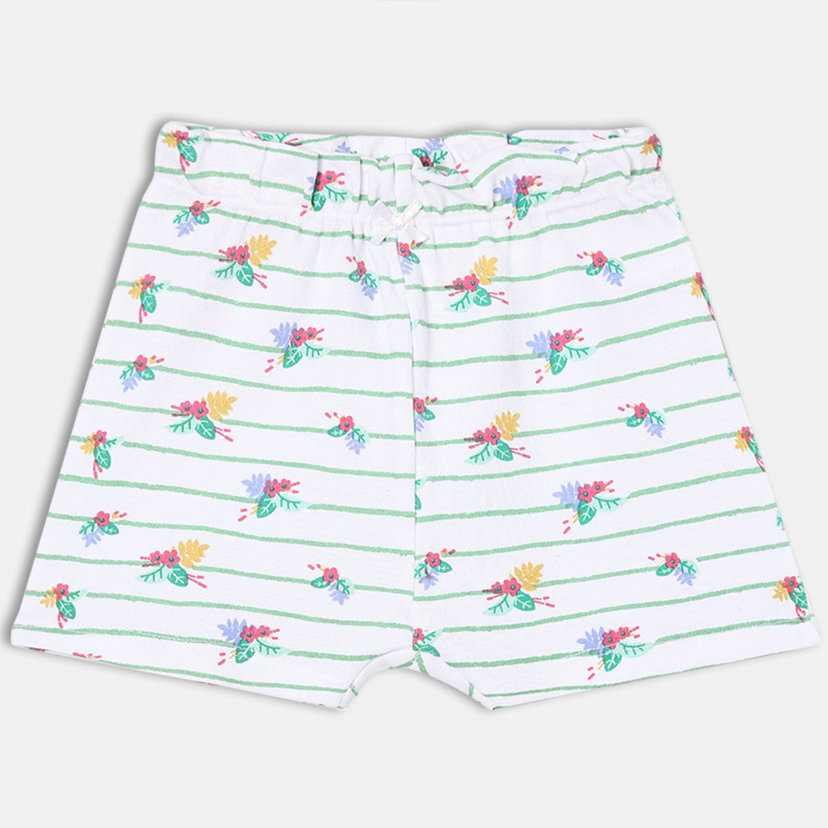 Girls Pack Of 3 Grown On Waist Thigh Length Shorts Multi