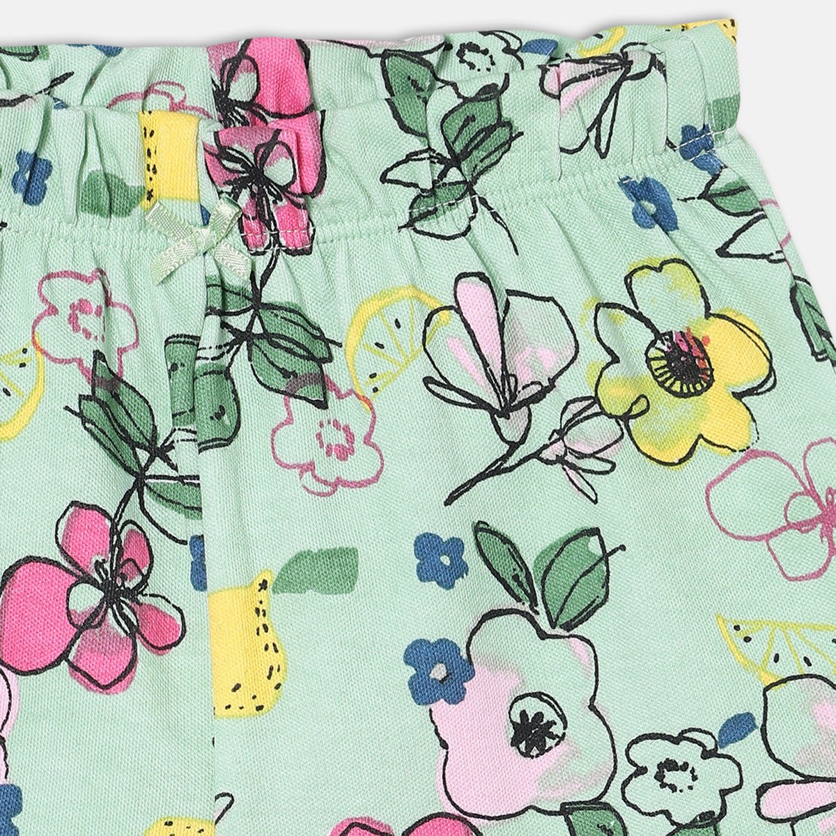 Girls Pack Of 3 Grown On Waist Thigh Length Shorts Multi