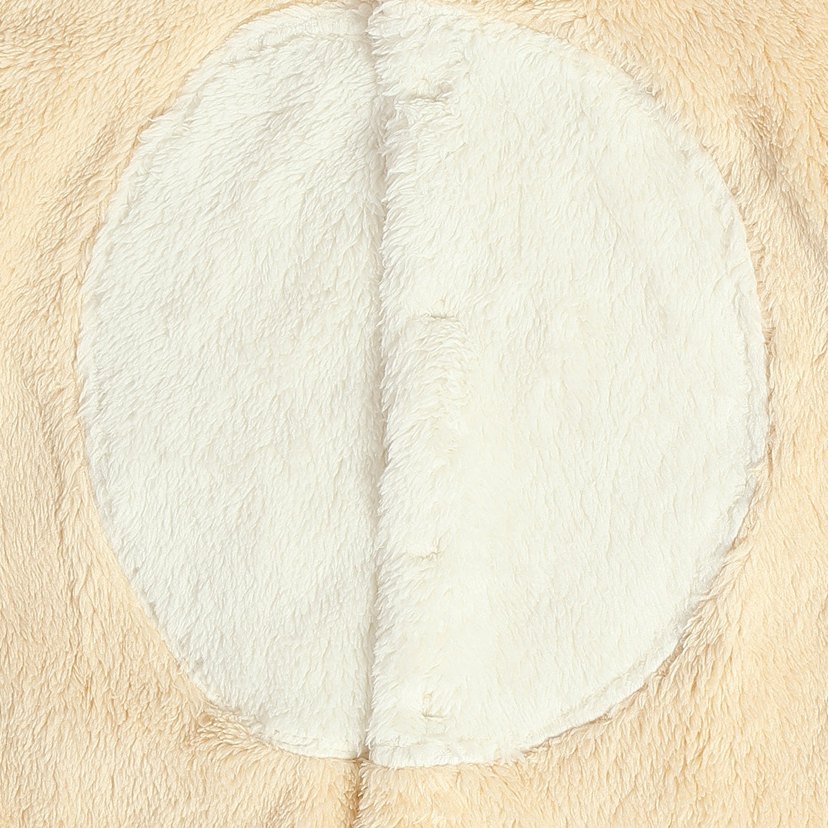 Baby Unisex Plush Dog Hooded Animal Sleepsuit – Beige