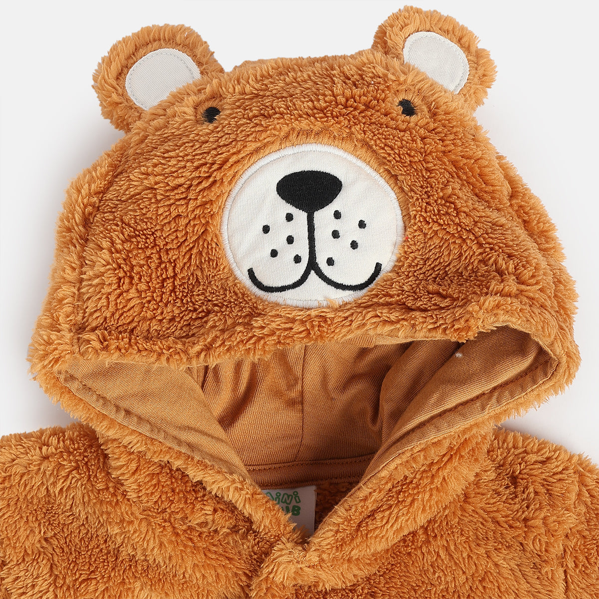 Unisex Orange Front Open Sleep Suit