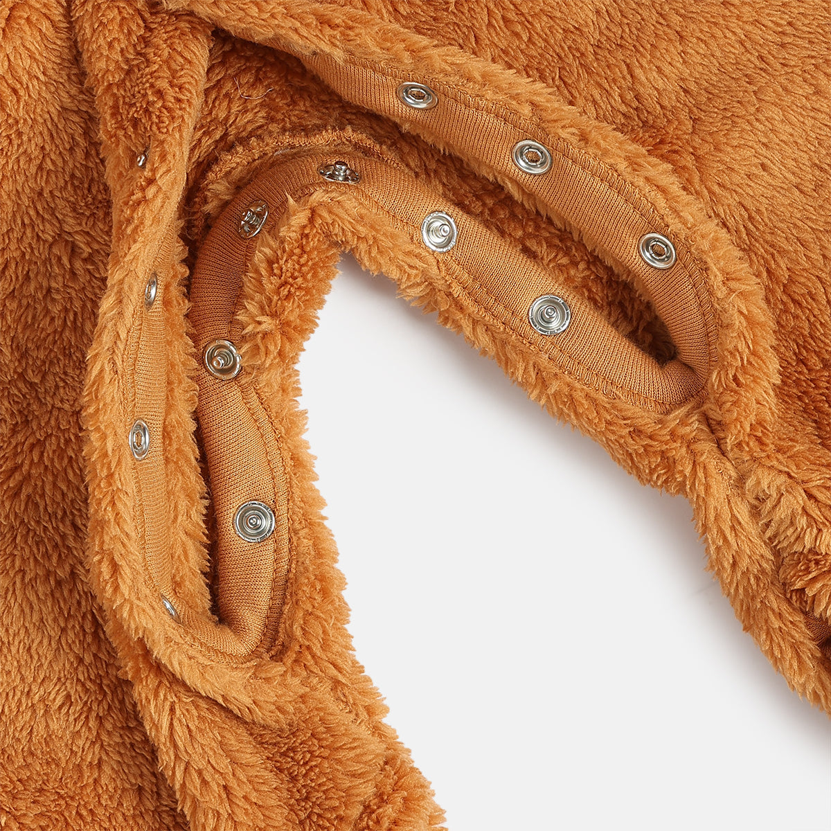 Unisex Orange Front Open Sleep Suit