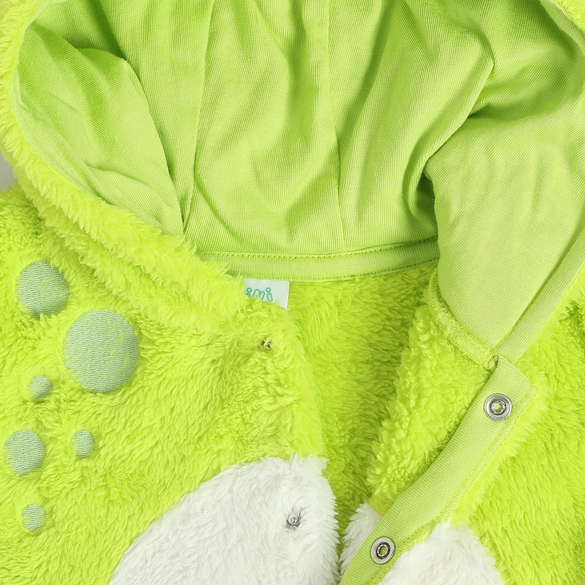 Unisex Green Front Open Sleep Suit
