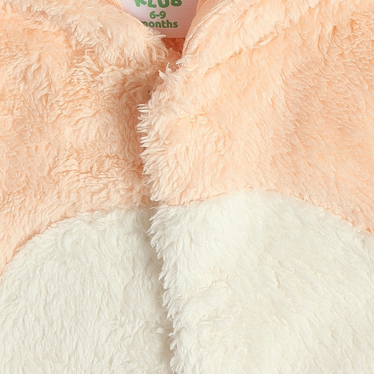 Unisex Peach Front Open Sleep Suit