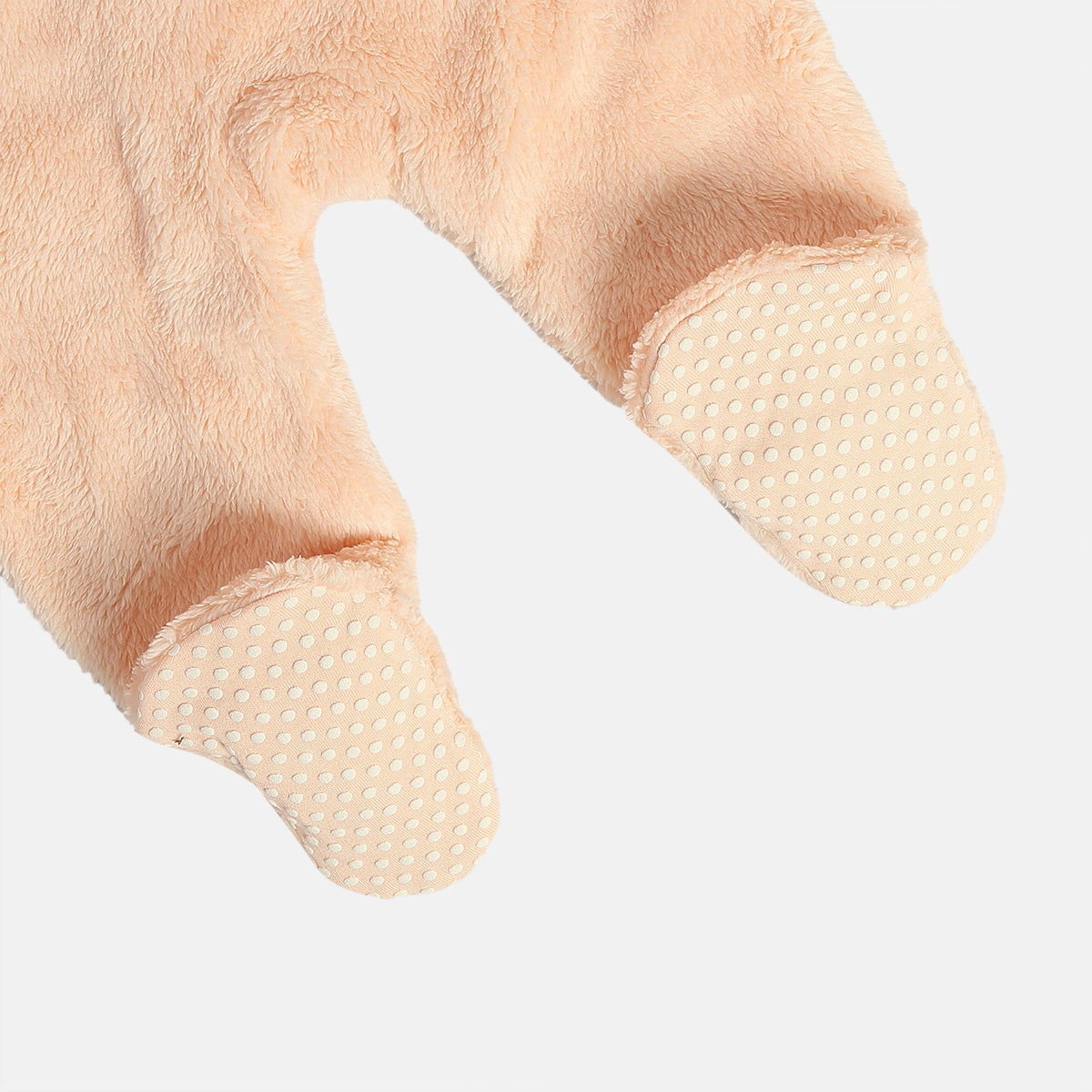 Unisex Peach Front Open Sleep Suit