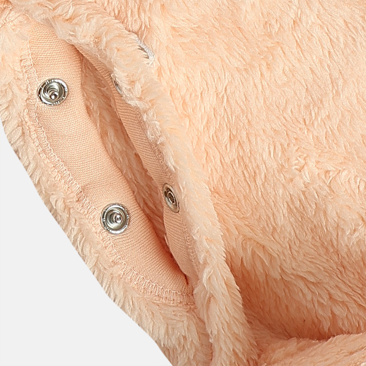 Unisex Peach Front Open Sleep Suit