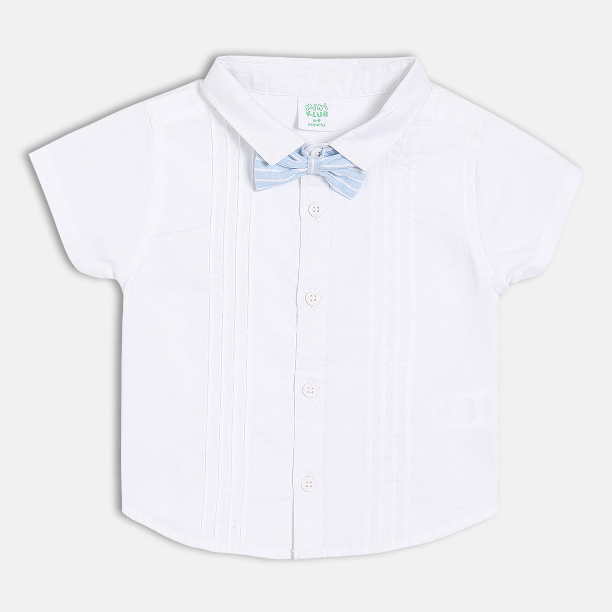 Baby Boys Formal Shirt, Waistcoat And Shorts Set , Light Blue And White