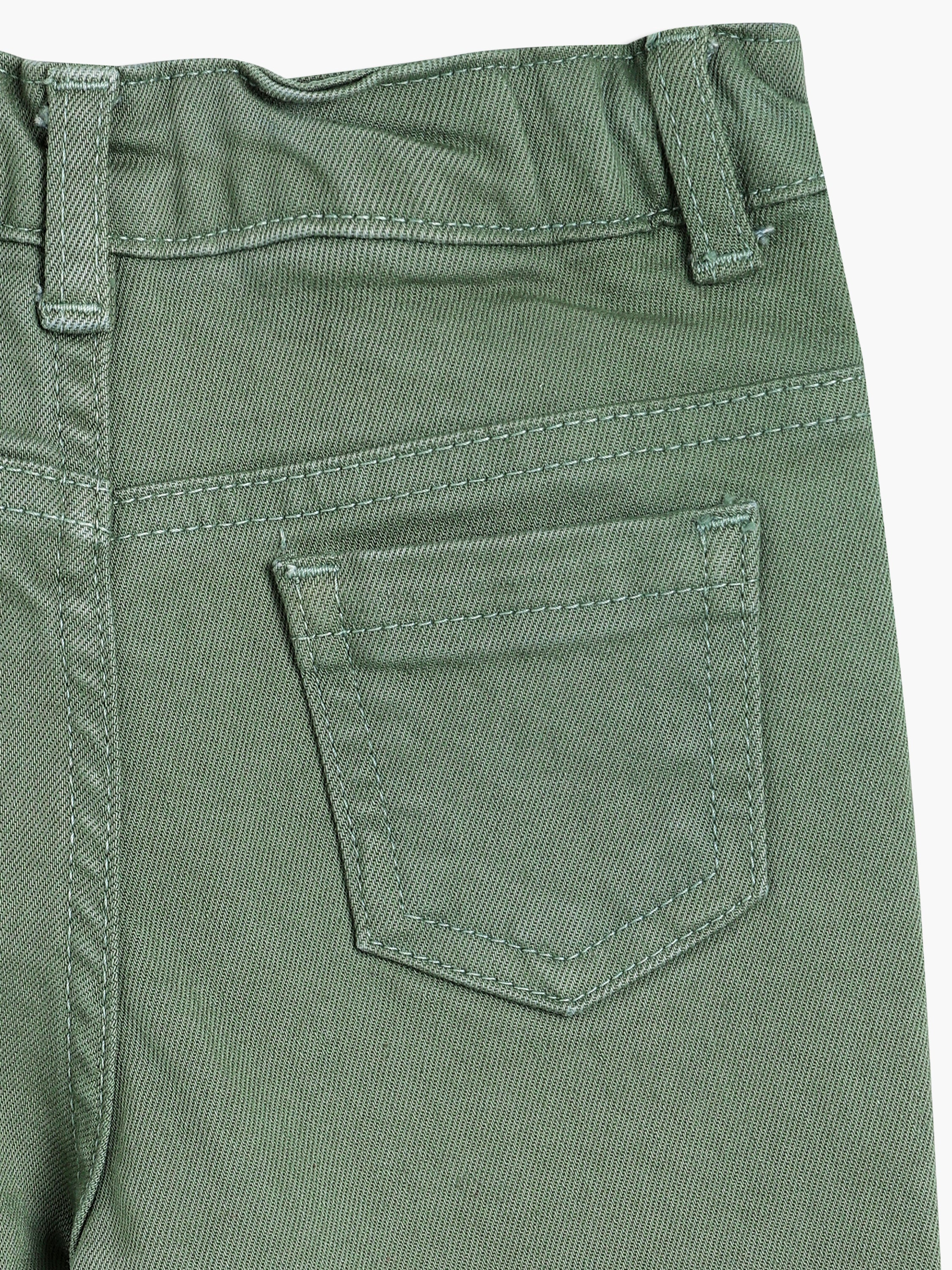 Boys Olive Denim Pant
