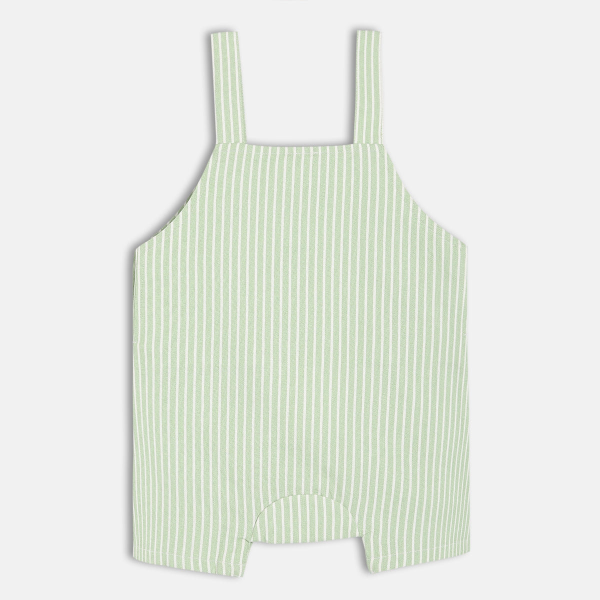 Boys White Dungaree Set