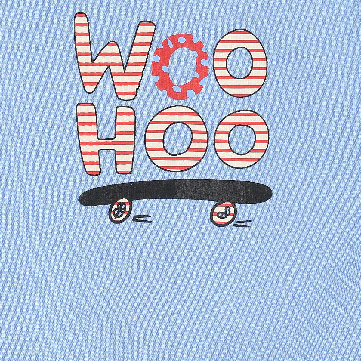 Boys Orange/Blue Dungaree Set