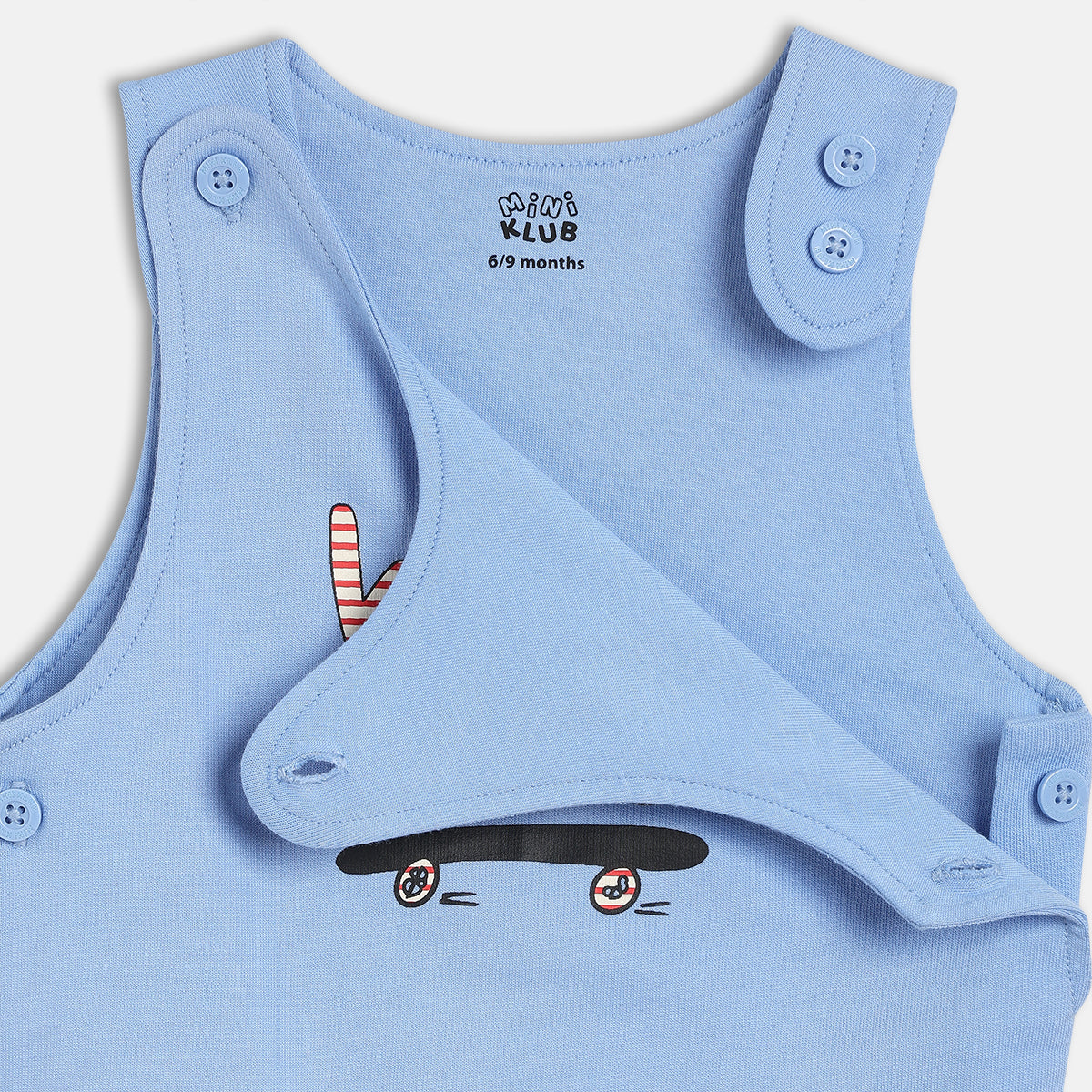 Boys Orange/Blue Dungaree Set