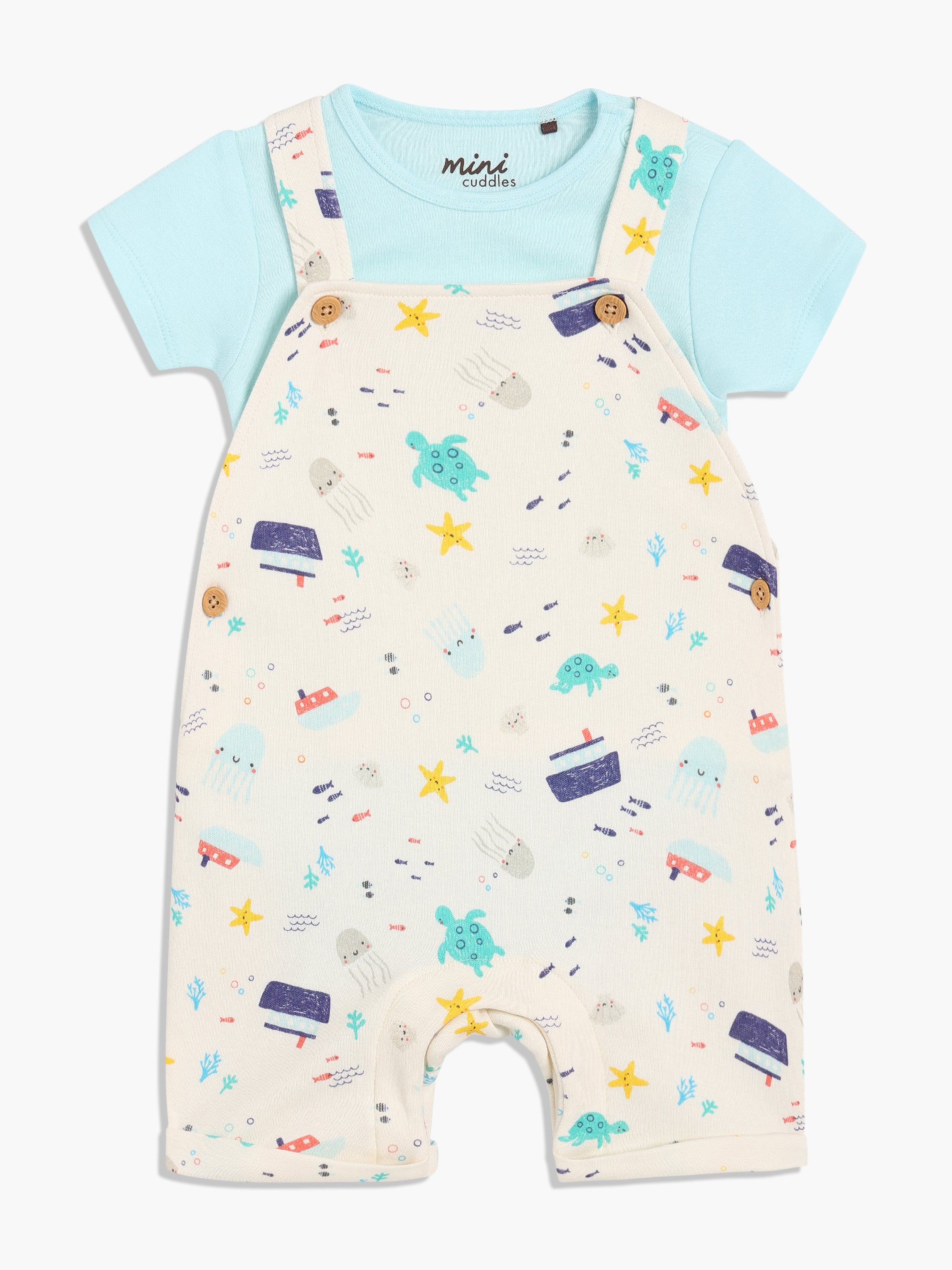 Boys 2 Pack Dungaree Set