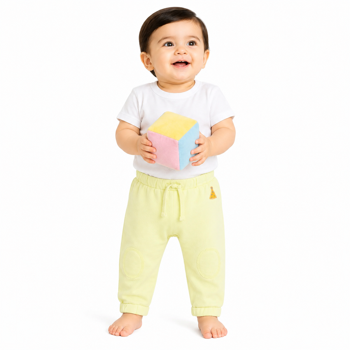 Baby Boys Solid Knit Bottoms, Lime