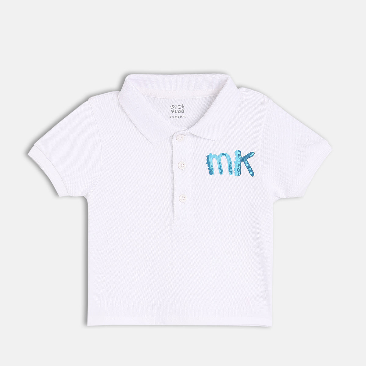 Boys White Collar Polo