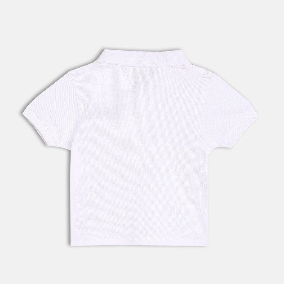 Boys White Collar Polo