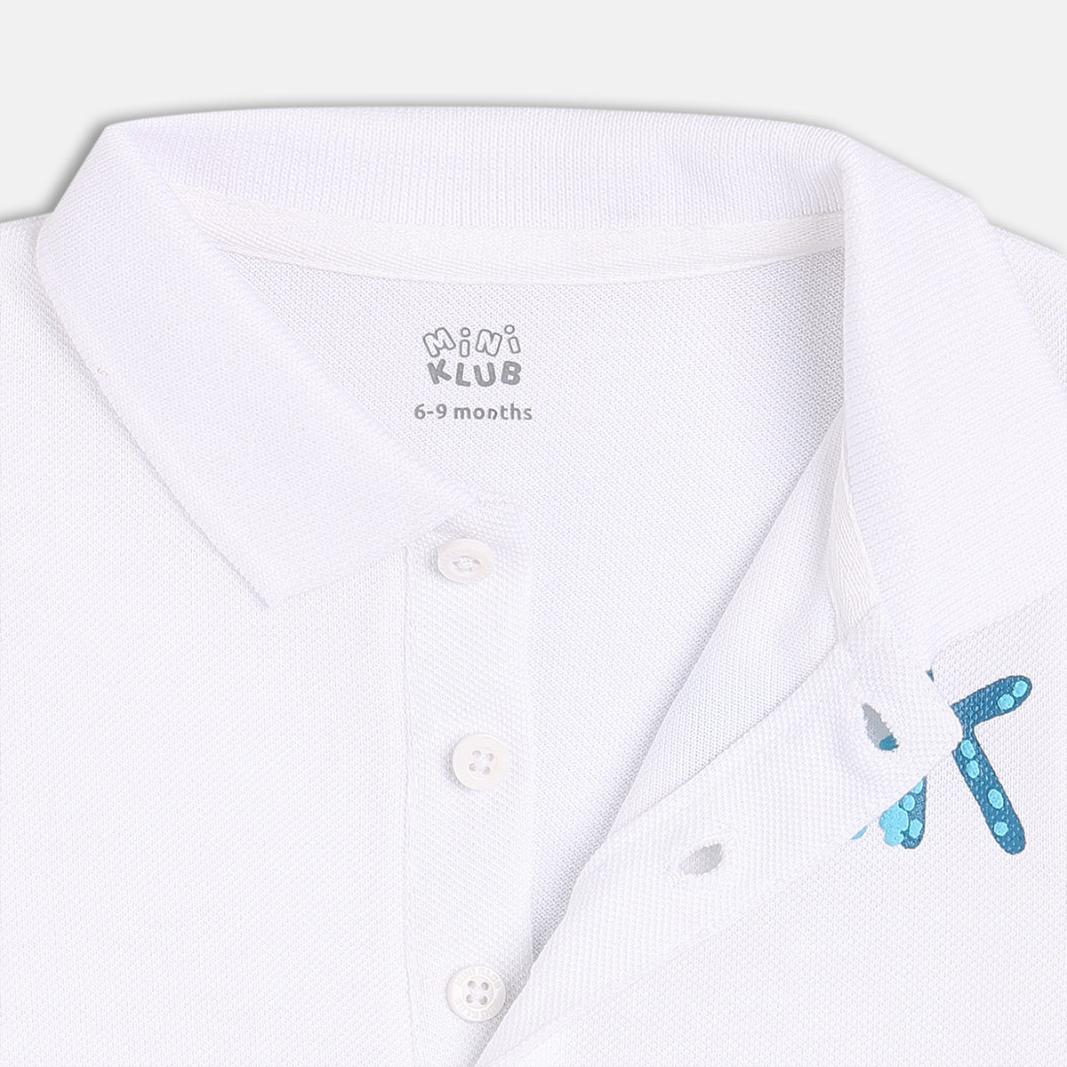 Boys White Collar Polo
