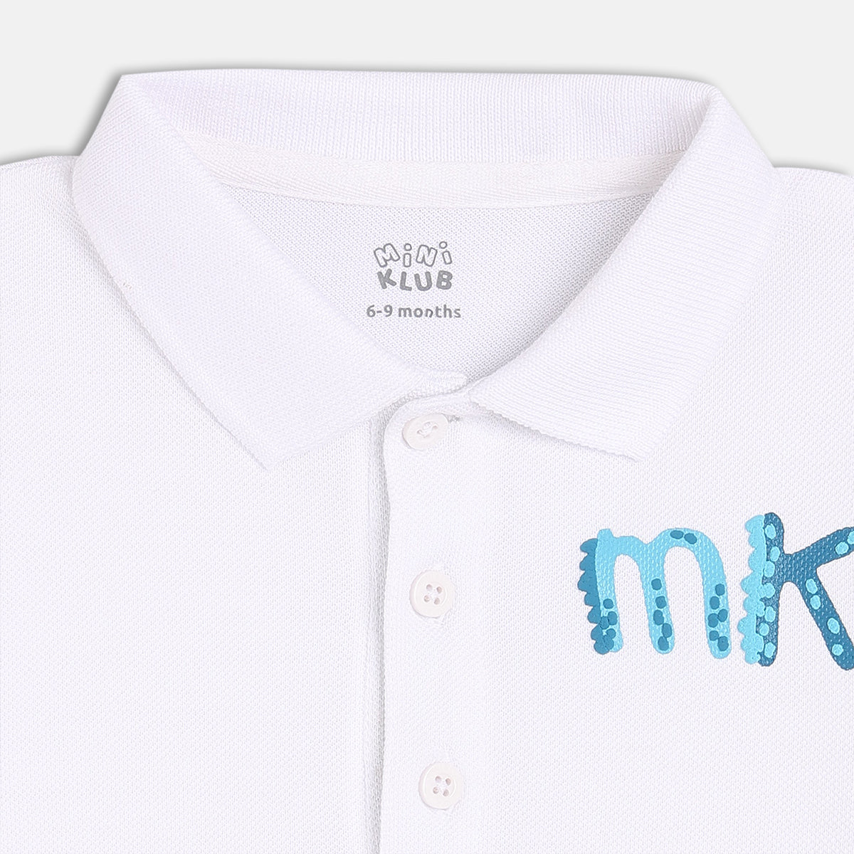 Boys White Collar Polo