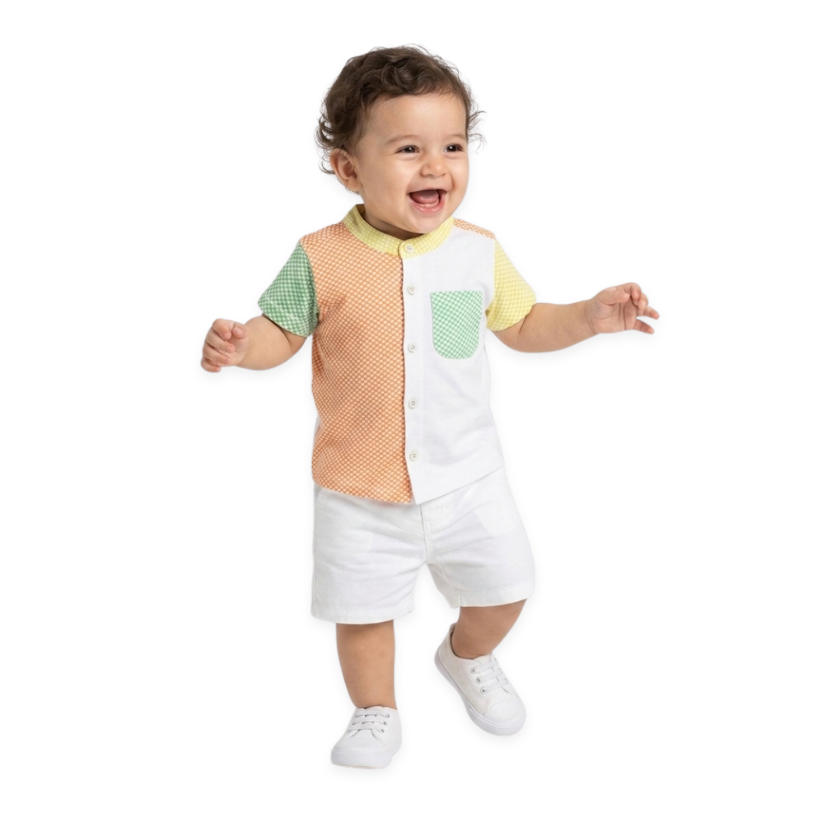 Boys Multi Collar Short Sleeve Shirt