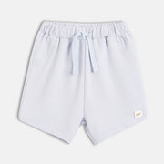 Baby Boys Solid Knit Shorts , Light Blue