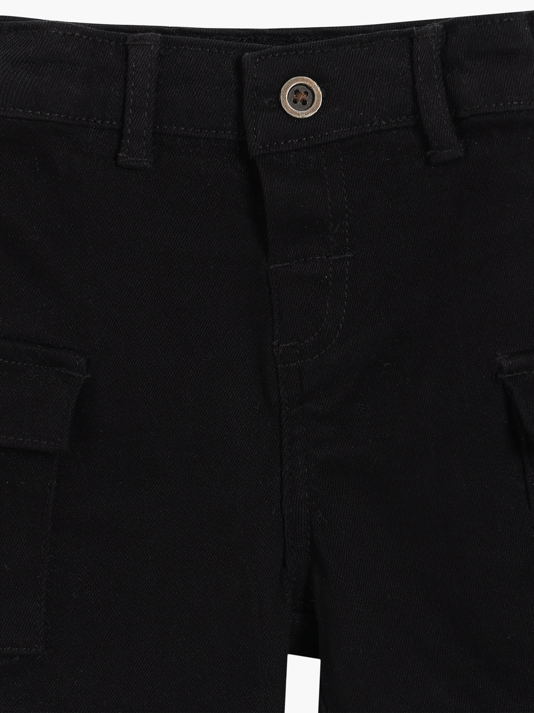 Baby Boys Printed Shorts, Black