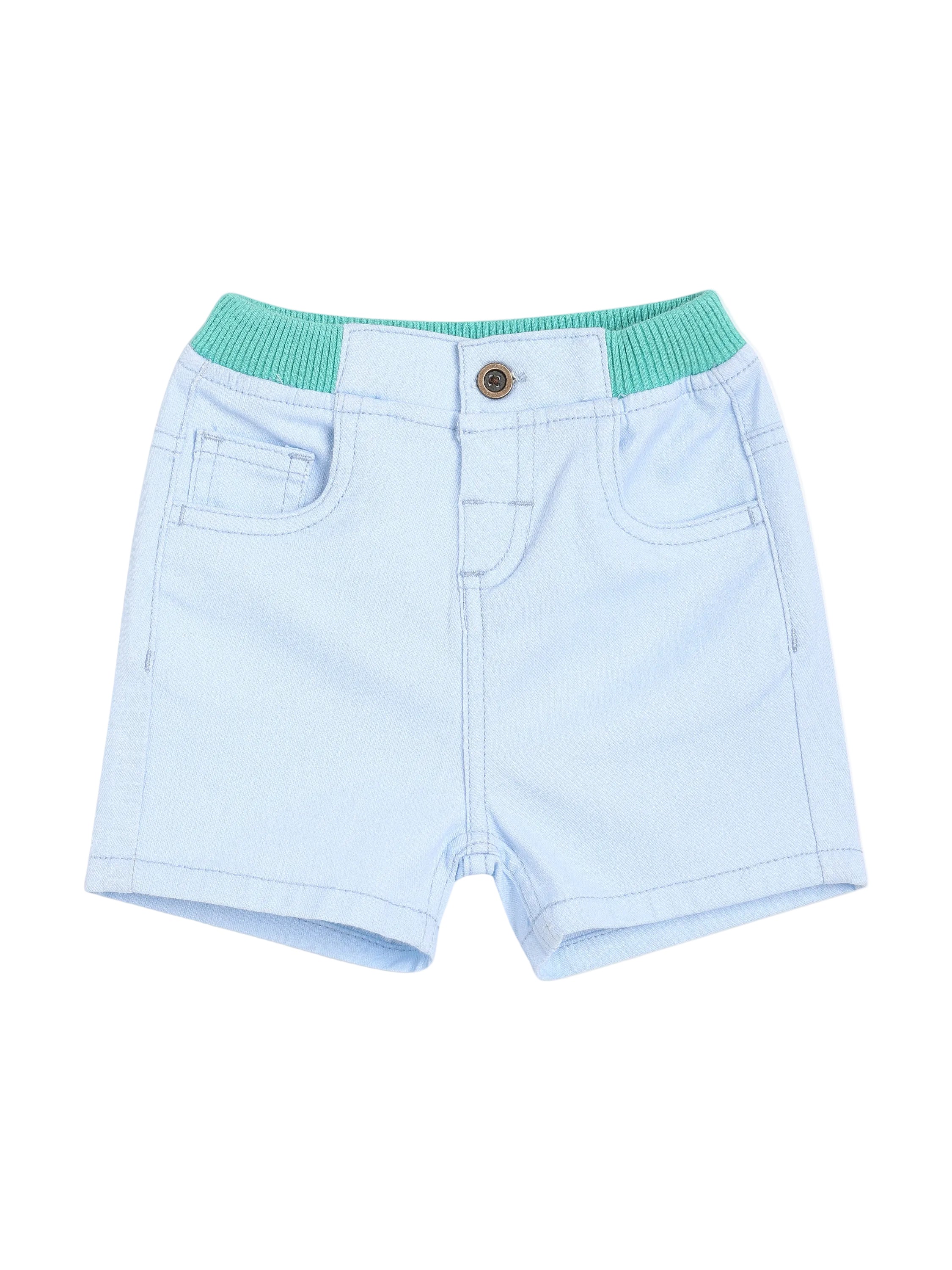 Baby Boys Solid Shorts – Light Blue
