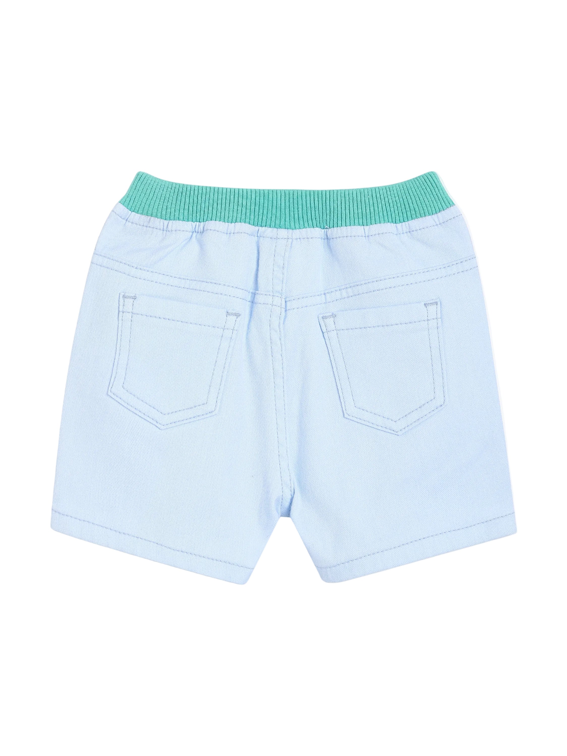 Baby Boys Solid Shorts – Light Blue