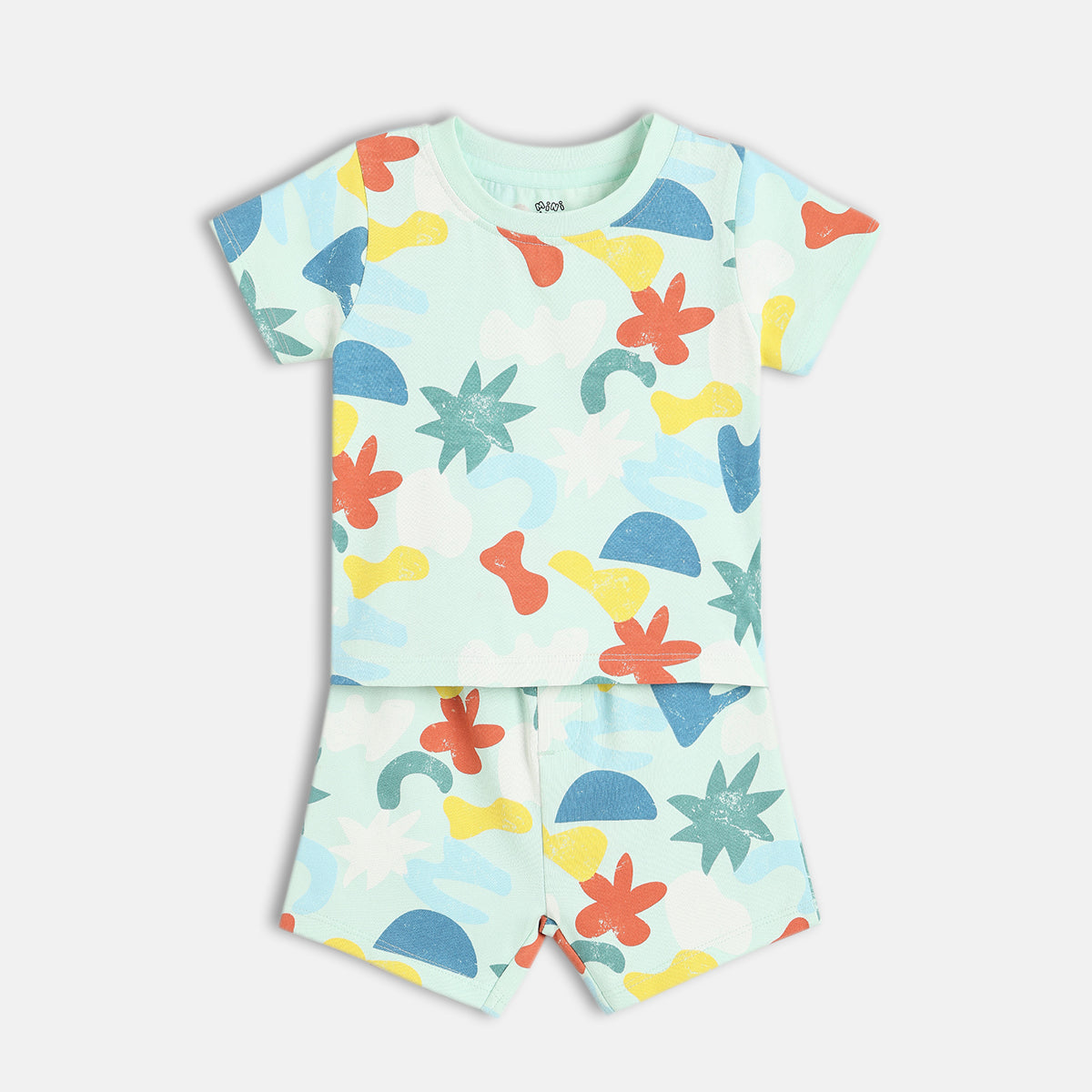 Boys Blue Collar Top And Bottom