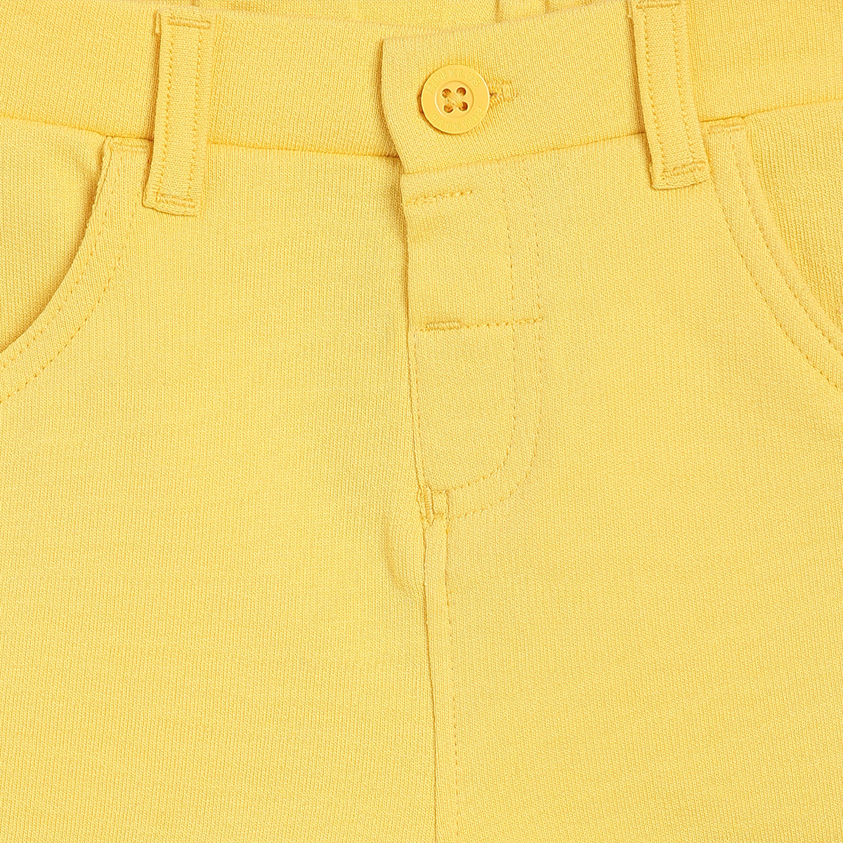 Baby Boys Smiley Print Shirt And Shorts Set, Yellow And White