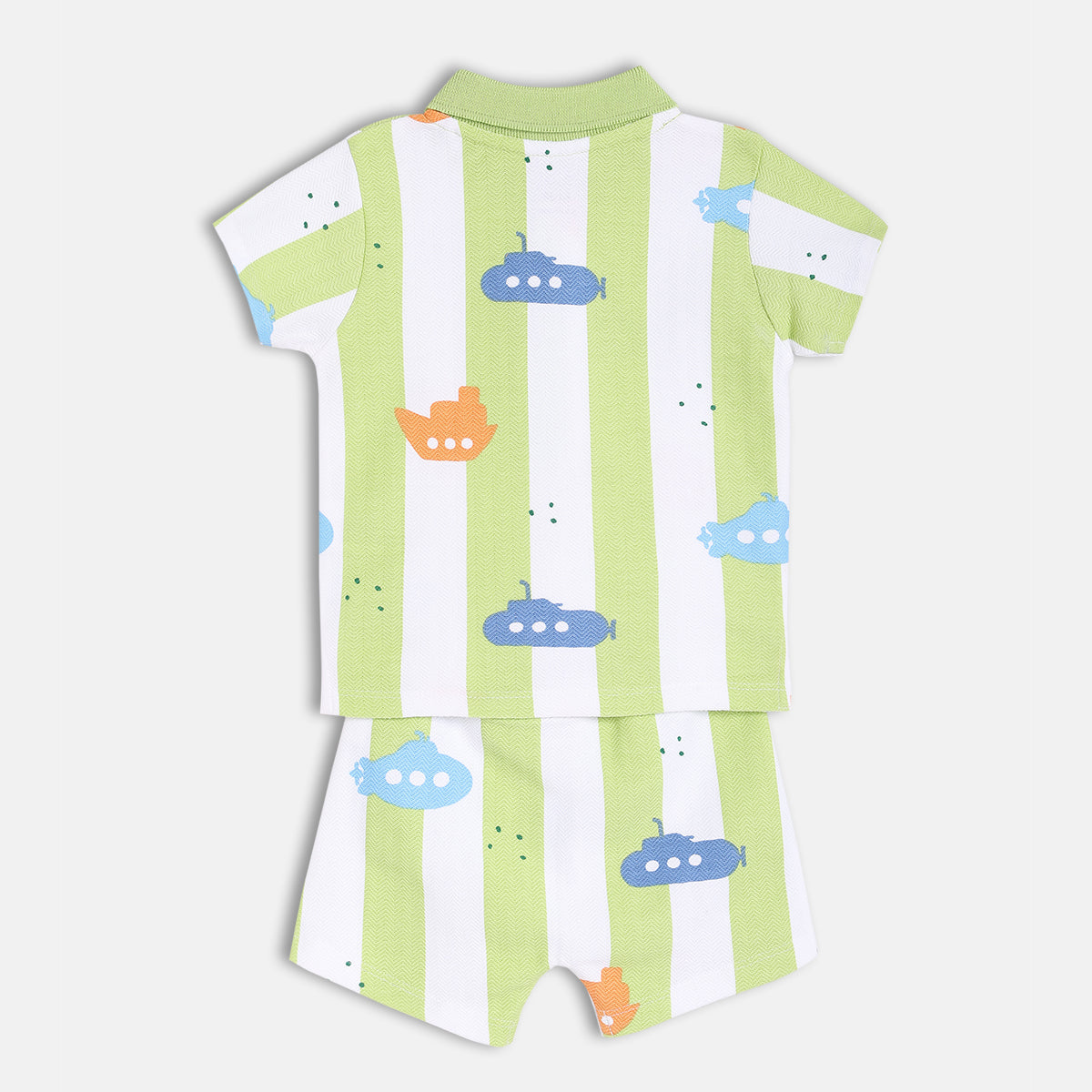 Boys Multi Short Sleeve Top And Bottom