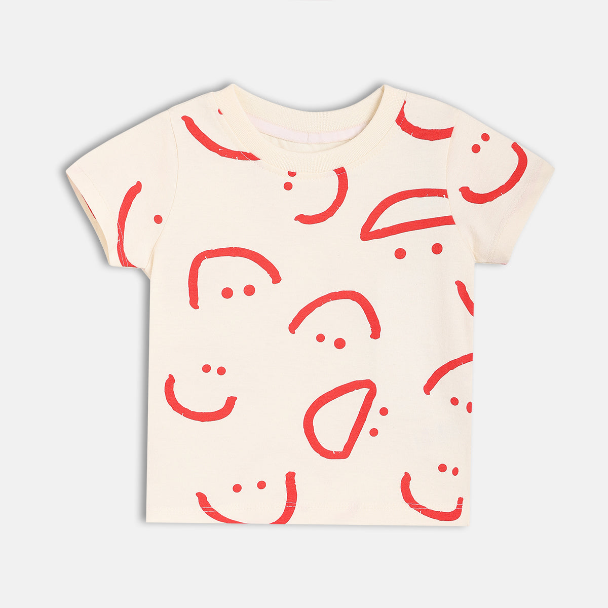 Boys White Short Sleeve Top And Bottom