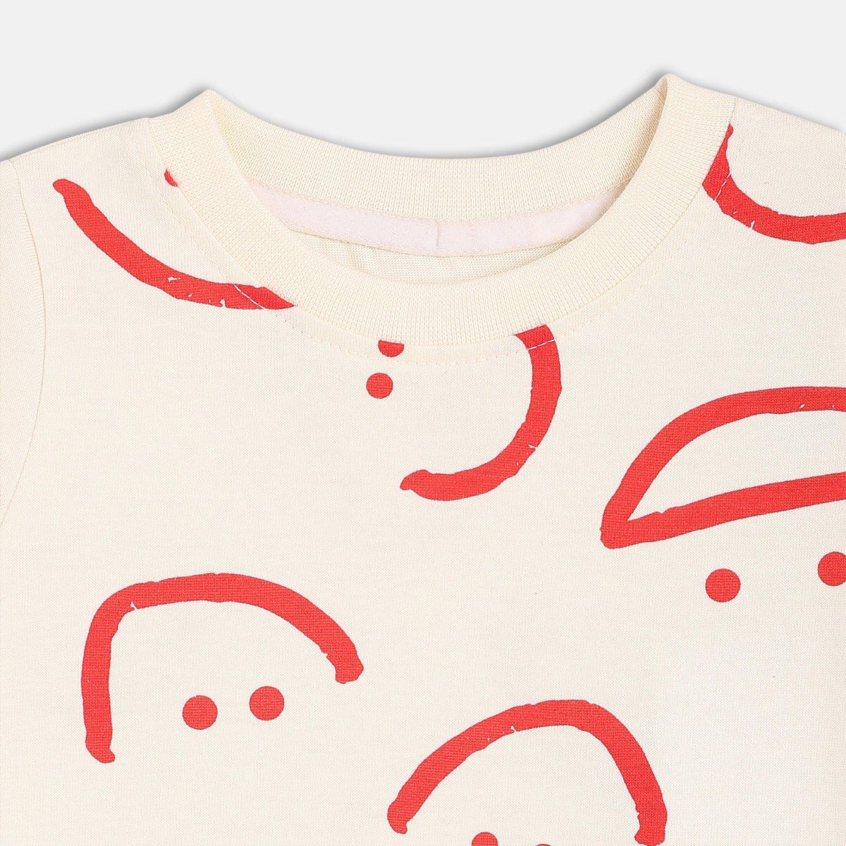 Boys White Short Sleeve Top And Bottom