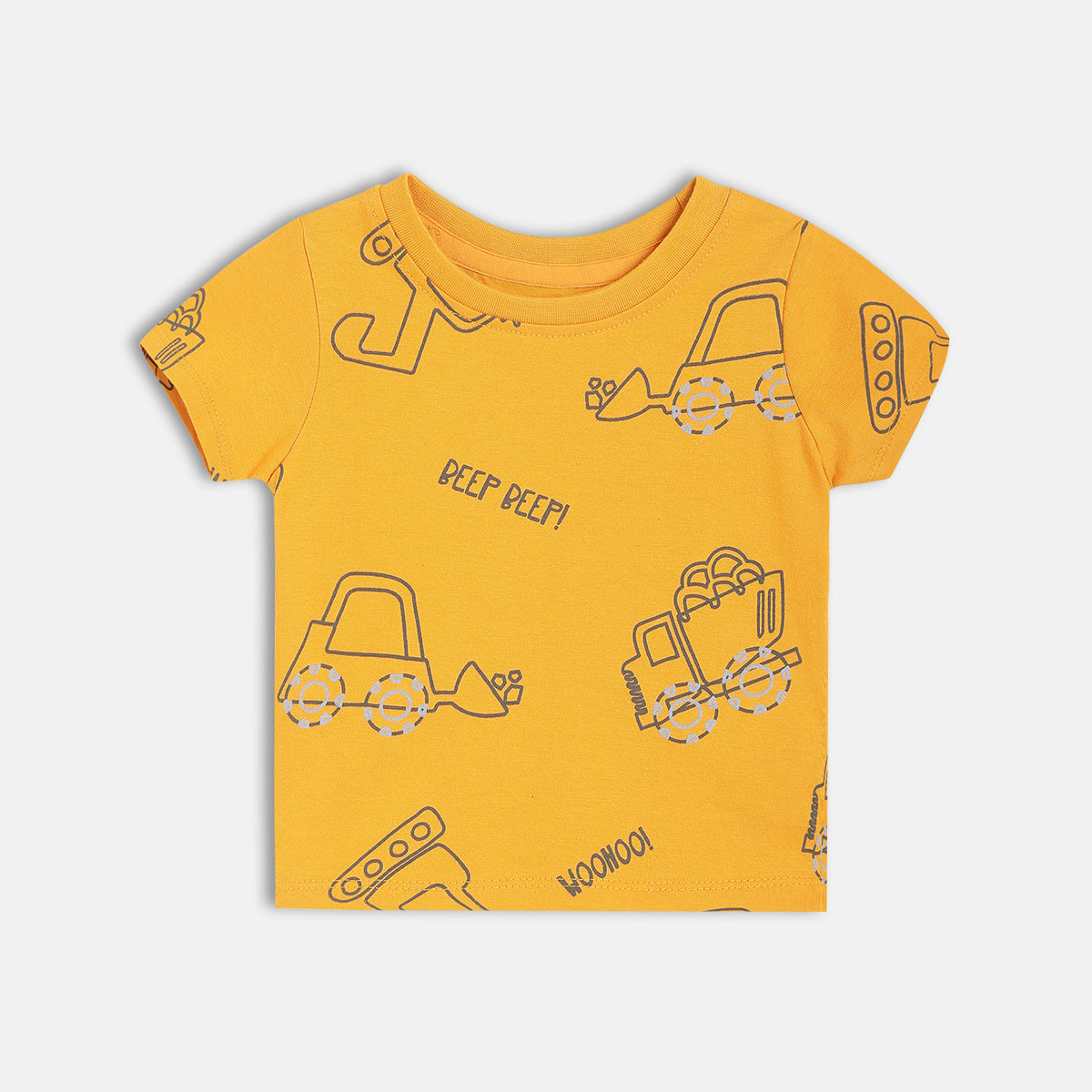 Boys Yellow Short Sleeve Top And Bottom
