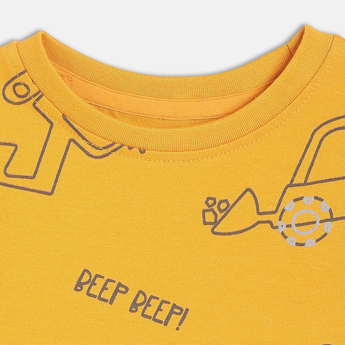 Boys Yellow Short Sleeve Top And Bottom