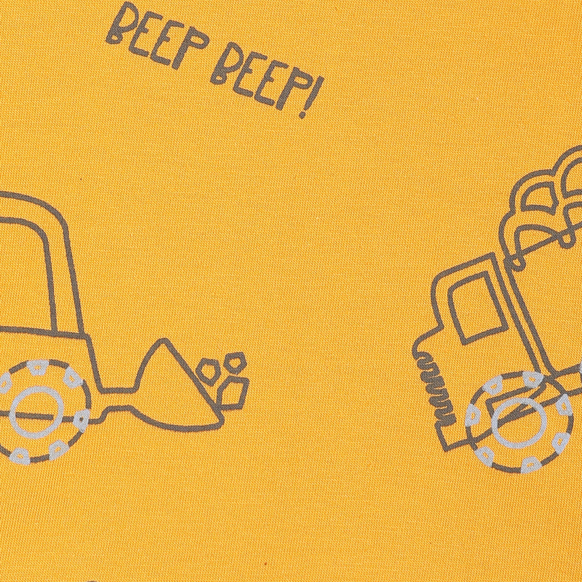 Boys Yellow Short Sleeve Top And Bottom