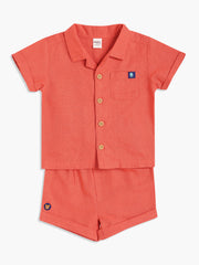 Boys Red Top And Bottom