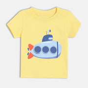 Boys Yellow Short Sleeve T-Shirt