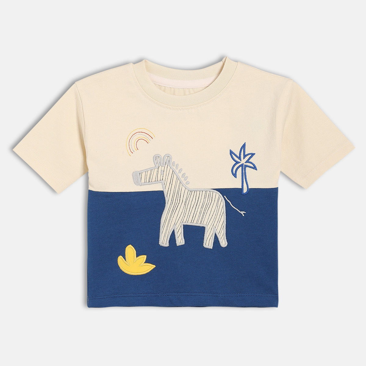 Boys White/Blue T-Shirt