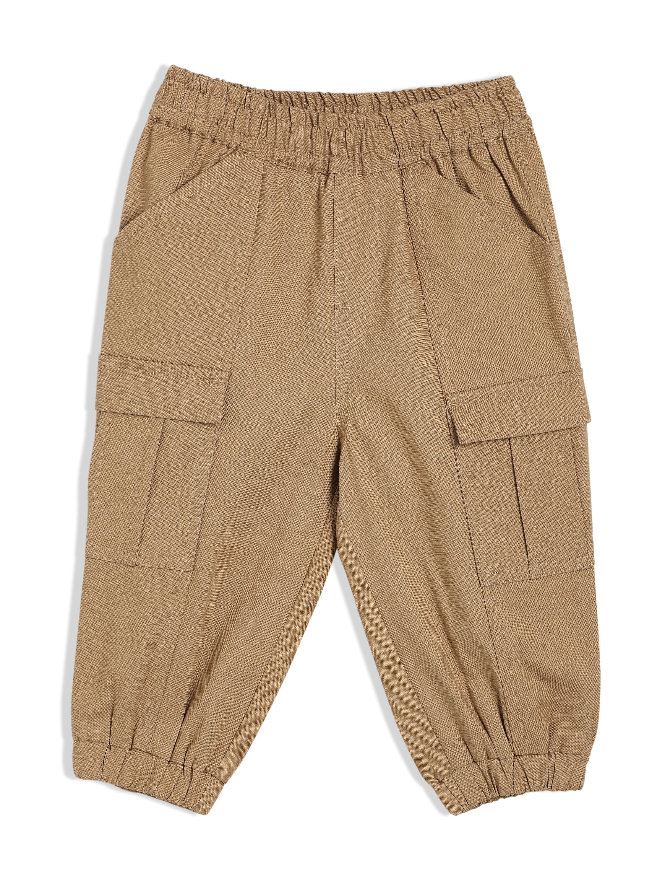 Boys Brown Woven Pant